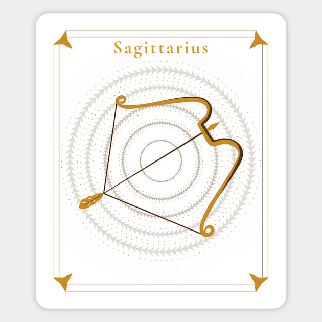 Sagittarius | Astrology Zodiac Sign Design Magnet by The Witch's Life